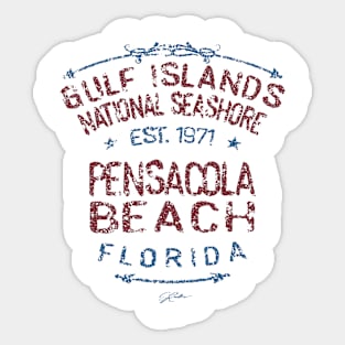 Pensacola Beach, FL, Gulf Islands National Seashore Sticker